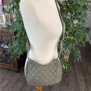 Urban Expressions Quilted Green Crossbody Bag